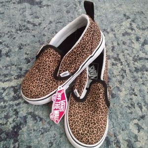 *Brand New* VANS (Size: 10-Toddler) Classic Leopard Spot Slip-On Sneakers
